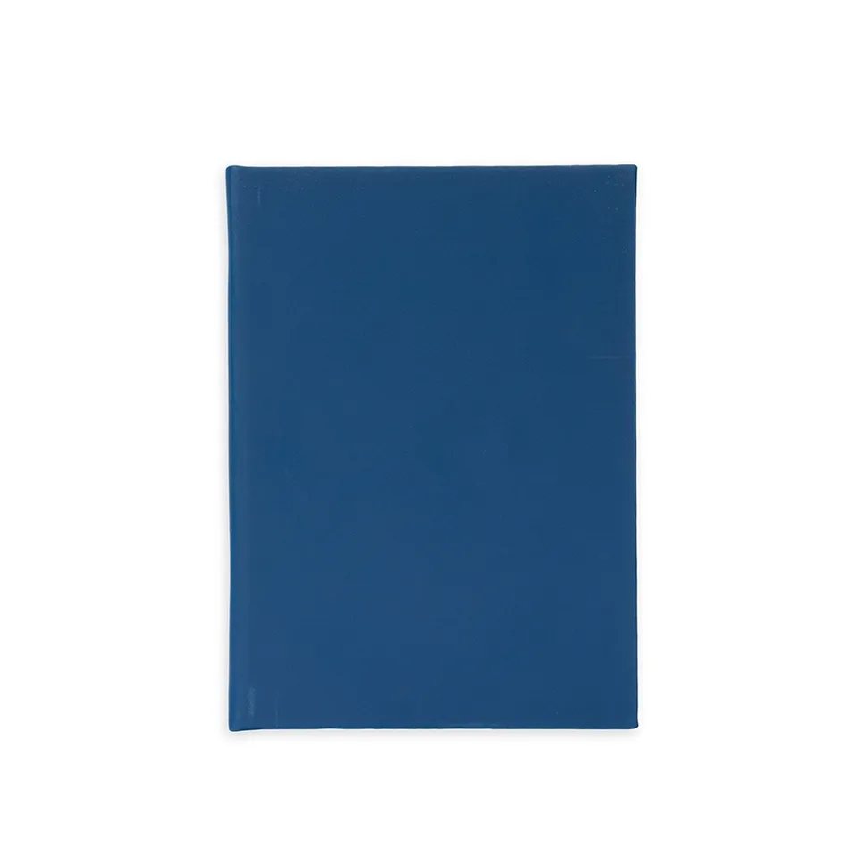 Agenda diária emborrachada na cor azul