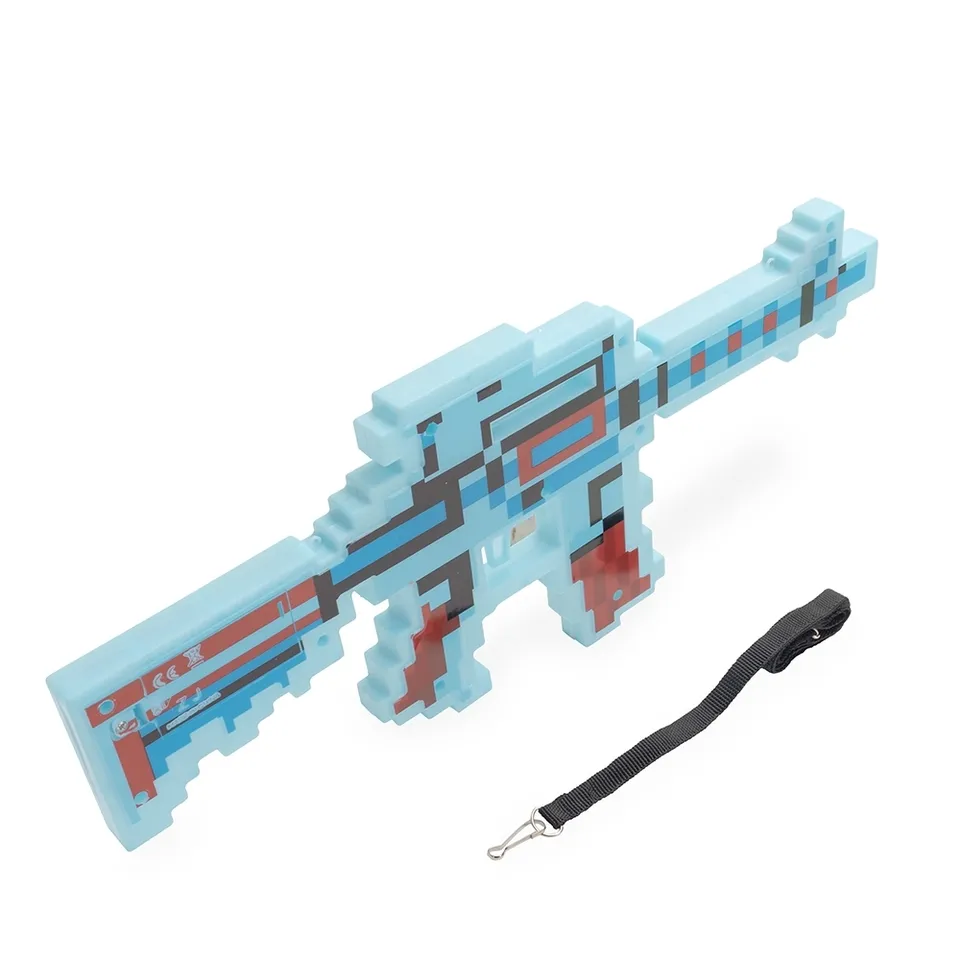 Arma plástica de brinquedo na cor amarelo