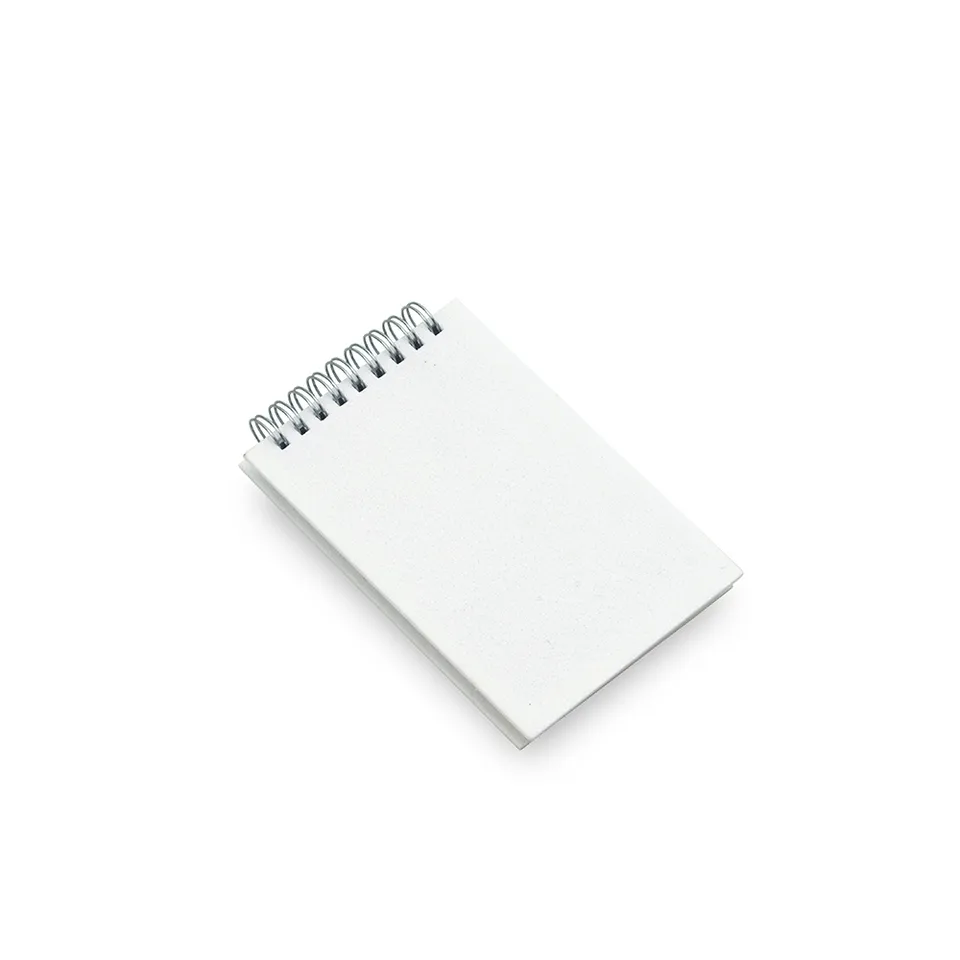 Bloco de notas personalizado 100 folhas sem pauta na cor branco