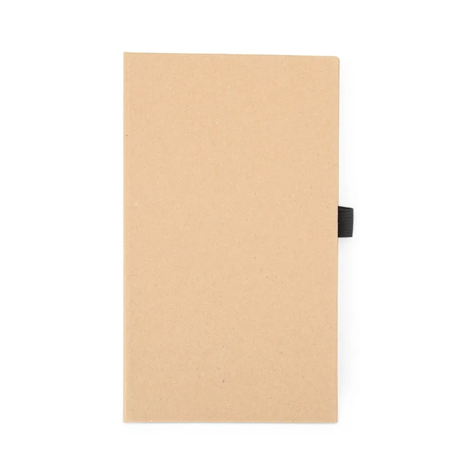 Bloco de notas personalizado 80 folhas com autoadesivos e porta-caneta na cor kraft