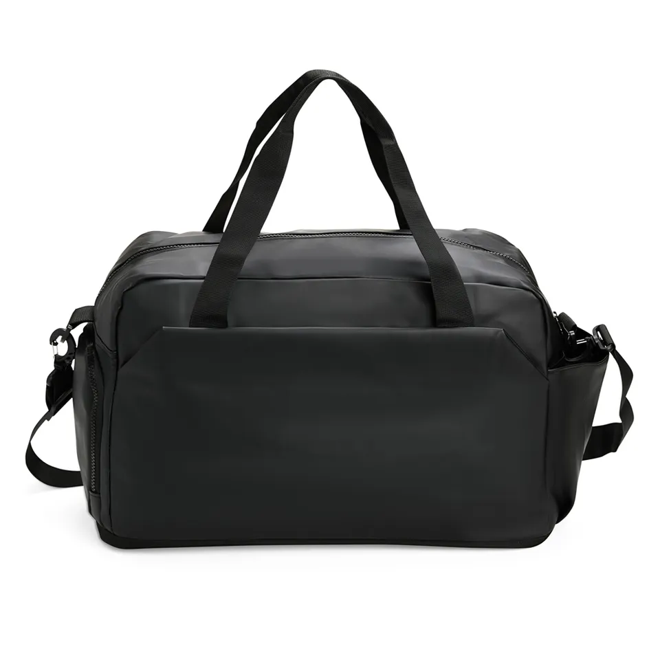 Bolsa de couro sintético personalizada 44 litros na cor preto