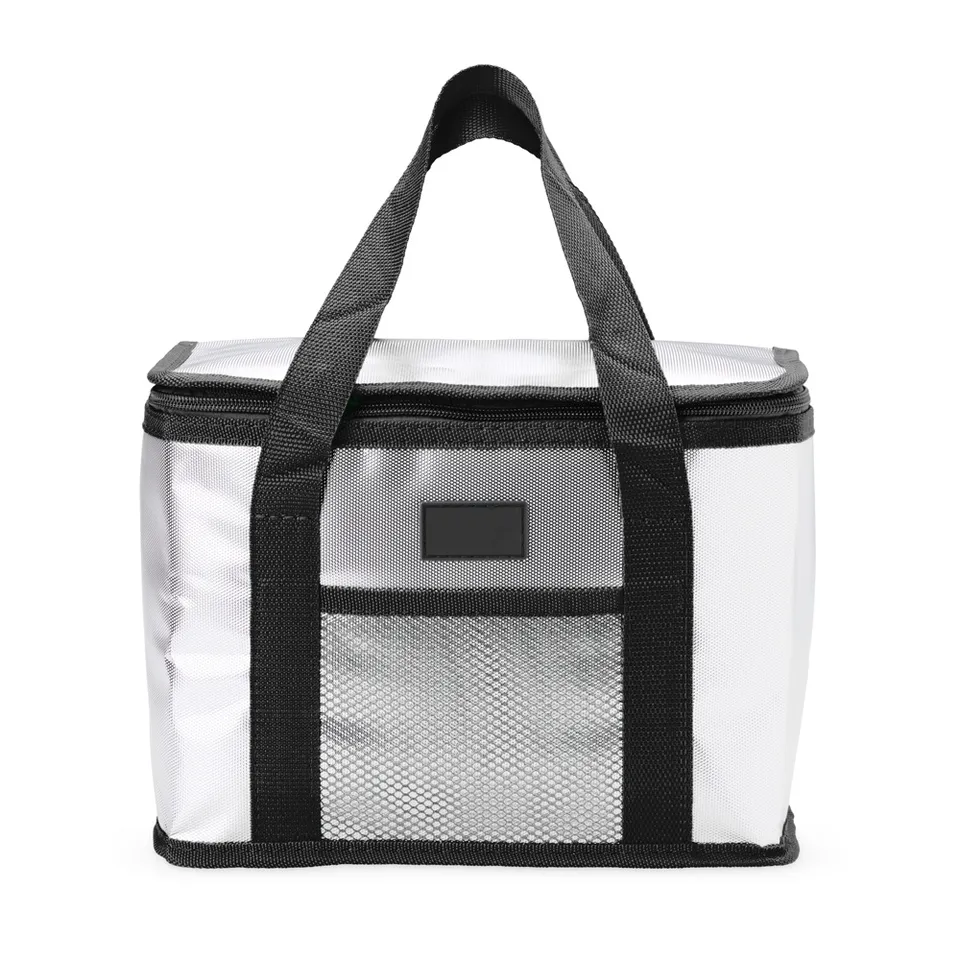 Bolsa térmica personalizada 11 litros com divisórias na cor preto