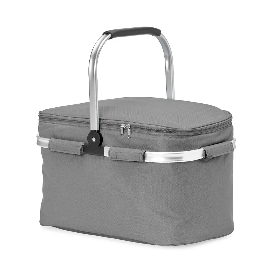 Bolsa térmica personalizada 31 litros na cor cinza