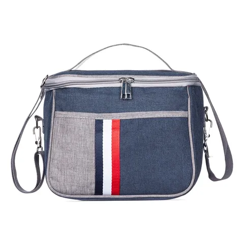 Bolsa térmica personalizada 7 litros com compartimentos e com alça transversal 16 × 21 cm