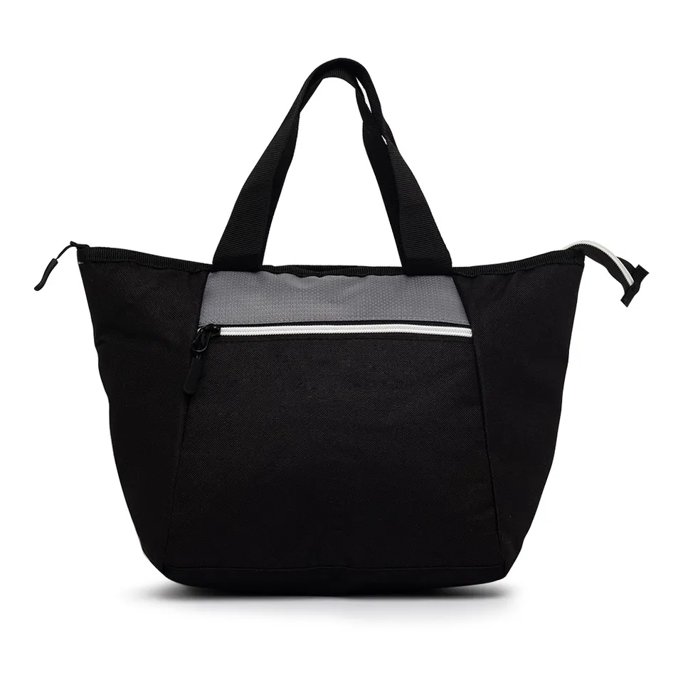 Bolsa térmica personalizada 9 litros com bolso frontal na cor preto
