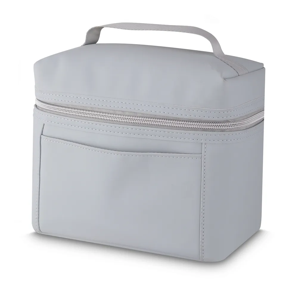 Bolsa térmica de PU personalizada 4 litros na cor cinza
