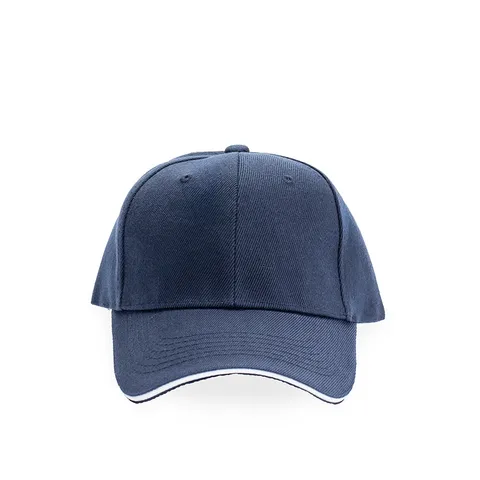 Boné poliéster aba curva azul