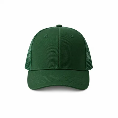 Boné poliéster aba curva com tela verde