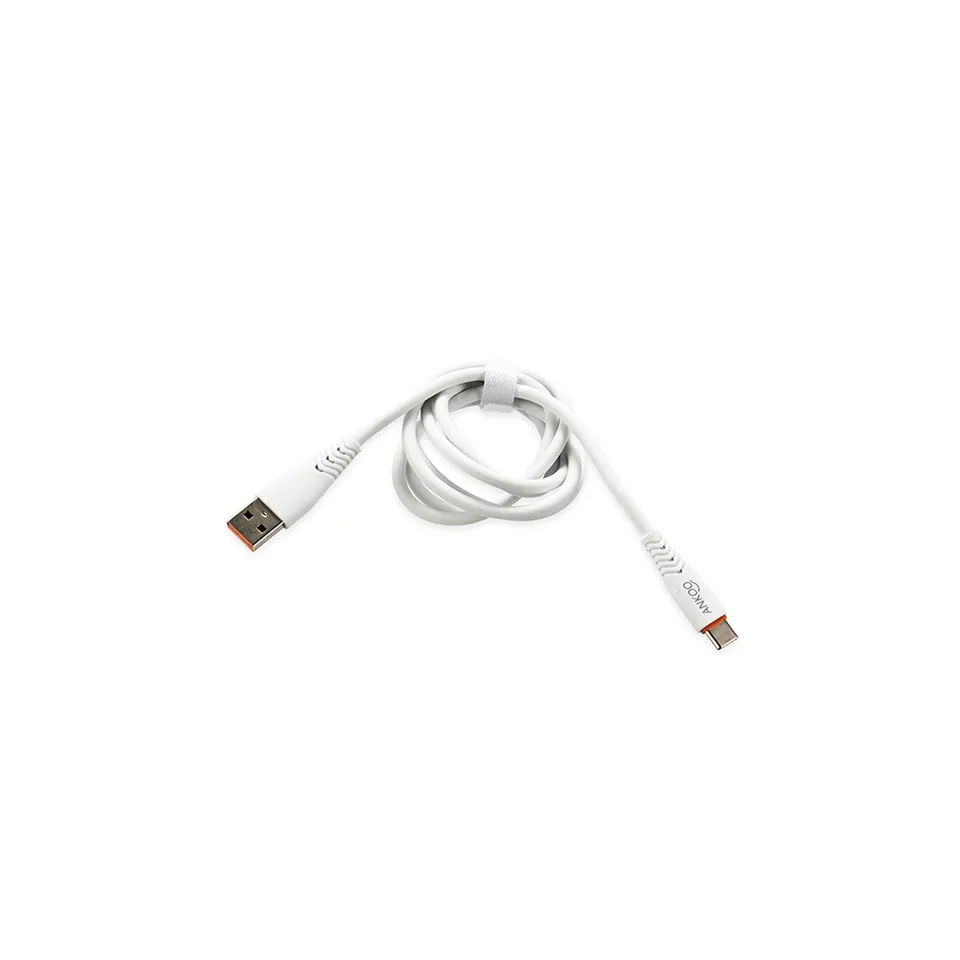 Cabo USB-C 30w 1,2m ankoo personalizado na cor branco