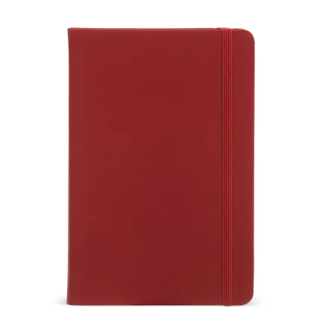 Caderneta de couro sintético personalizada 21 × 14 cm 80 folhas com pauta