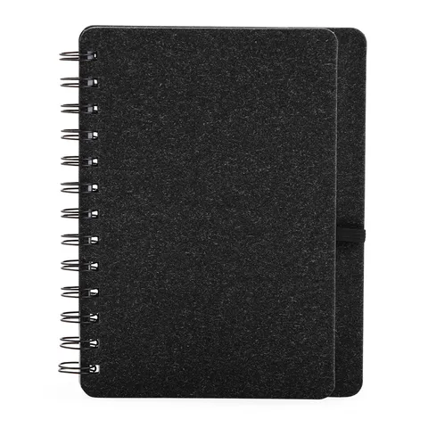 Caderneta B6 kraft personalizada com porta-caneta