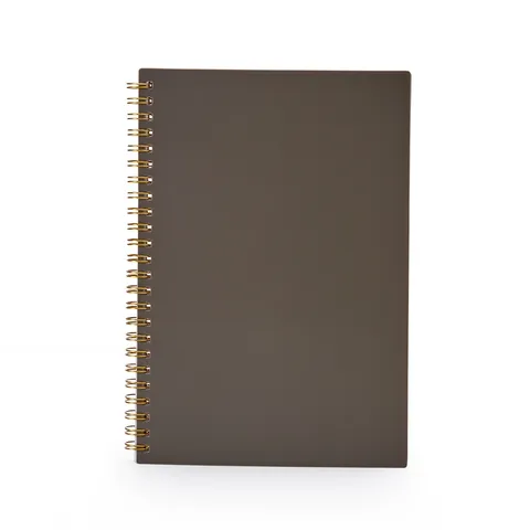 Caderno A5 plástico personalizado 80 folhas com pauta 21,2 × 15 cm