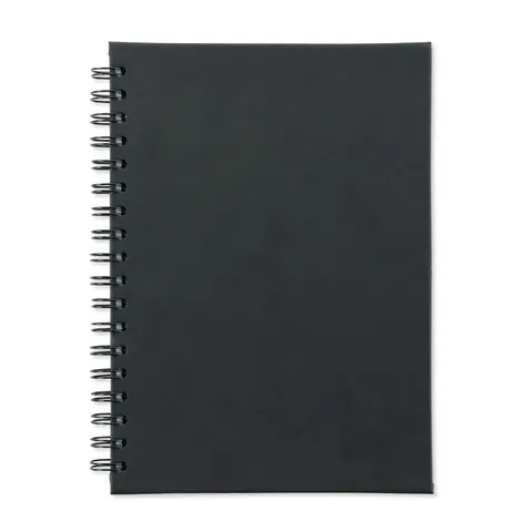 Caderno emborrachado personalizado 105 folhas com pauta