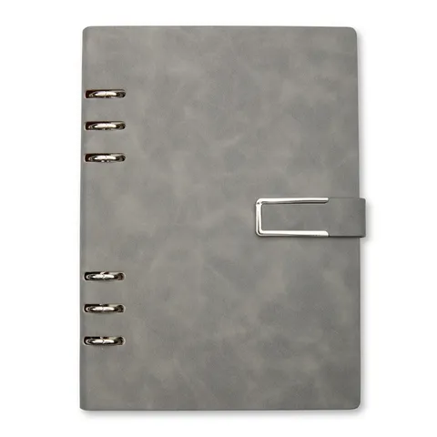 Caderno fichário de PU personalizado 119 folhas com capa dura