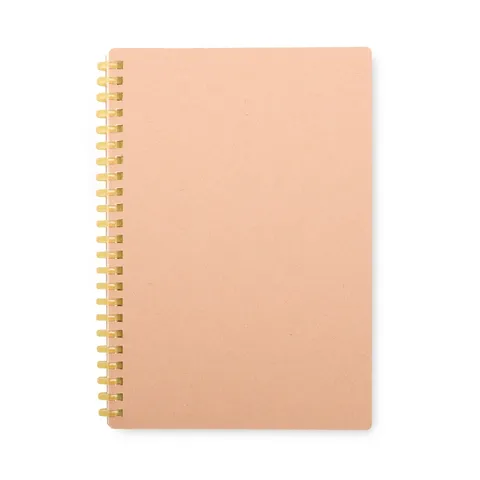 Caderno kraft personalizado 80 folhas com pauta 20,5 × 14,5 cm