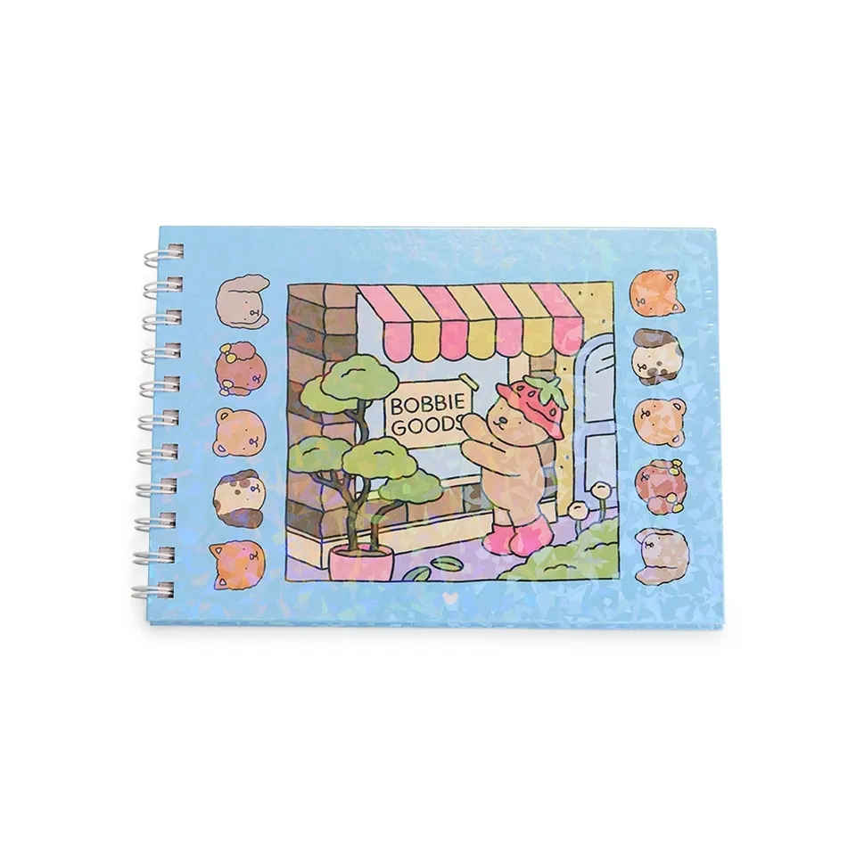 Caderno para colorir capivara personalizado 48 folhas com capa dura 14,7 × 21,4 cm na cor colorido