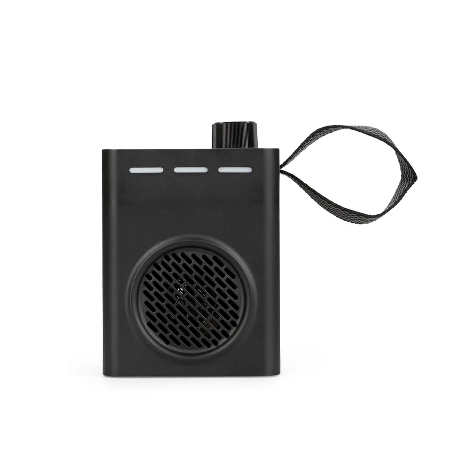 Caixa de som bluetooth multimídia personalizada com rádio FM e luzes RGB na cor preto