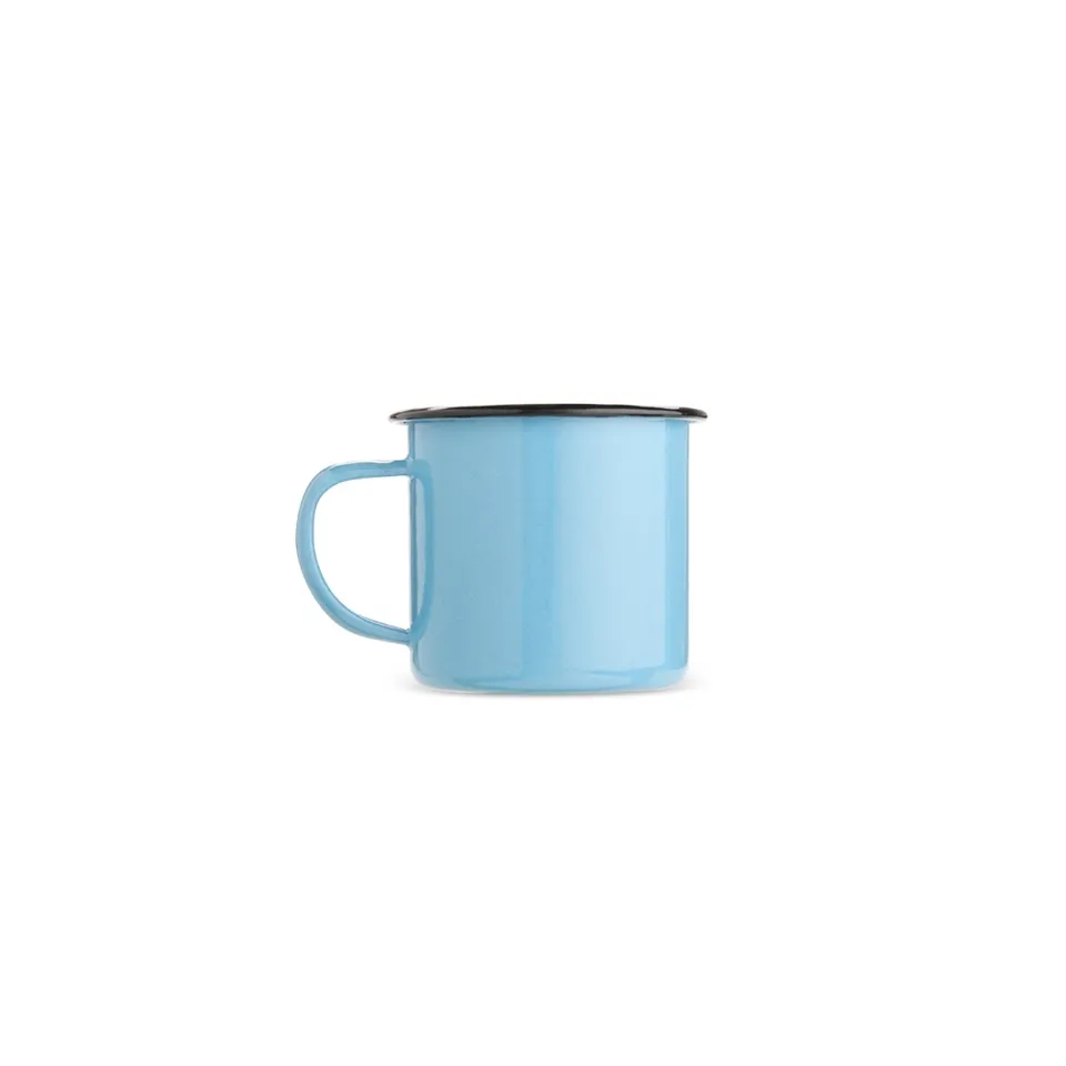 Caneca de inox personalizada 370 ml na cor azul