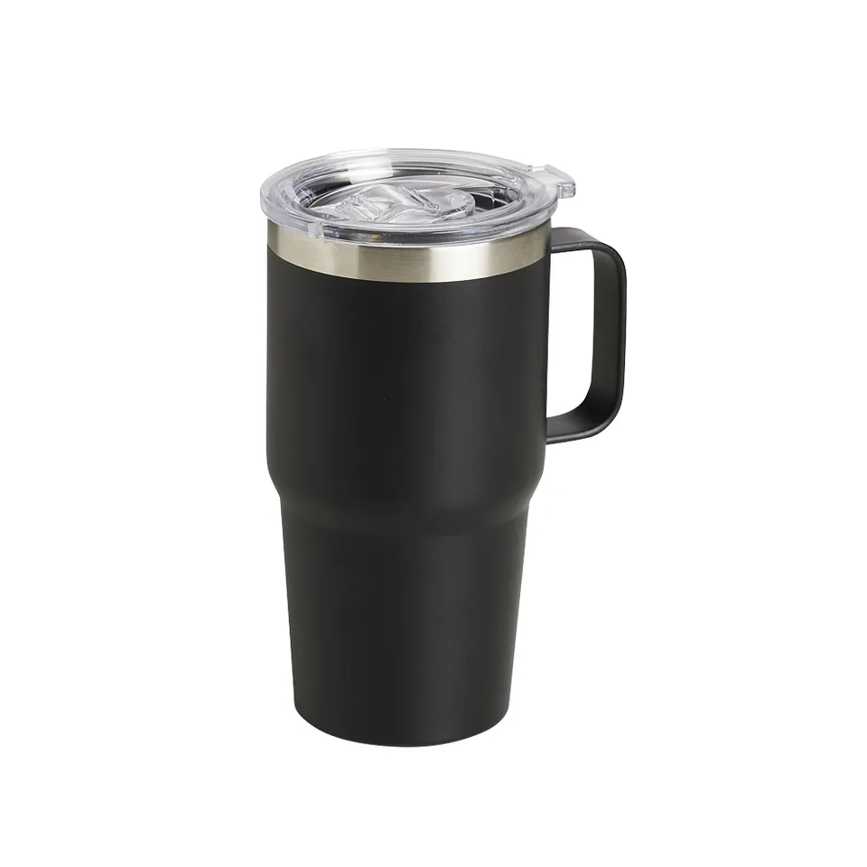 Caneca térmica personalizada 700 ml na cor preto
