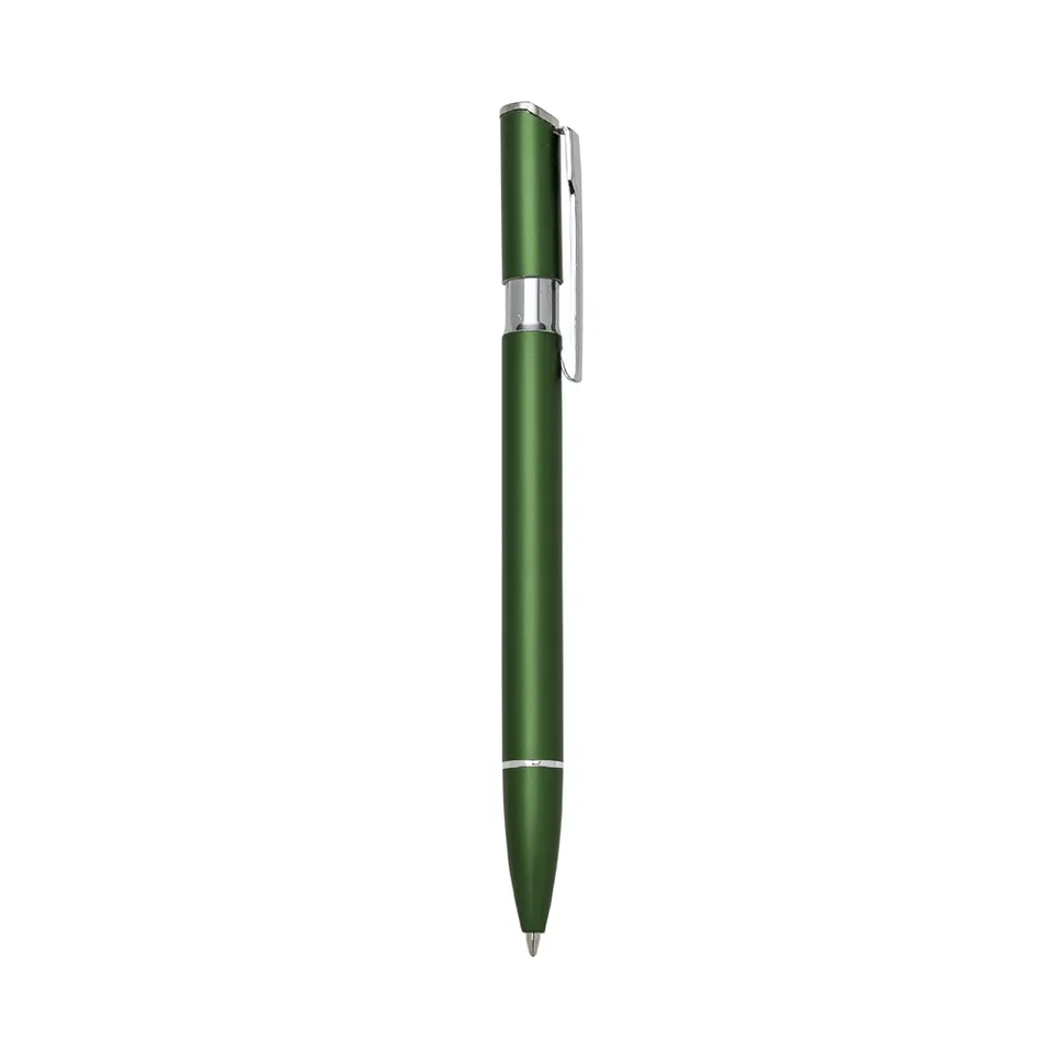 Caneta de metal personalizada na cor verde