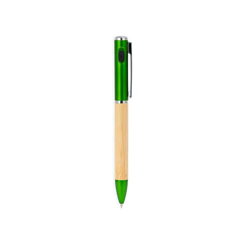 Caneta bambu com lanterna