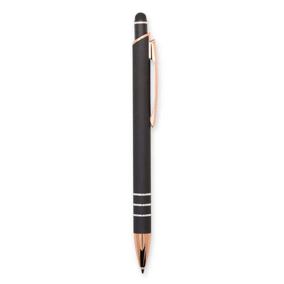 Caneta de metal touch personalizada na cor preto