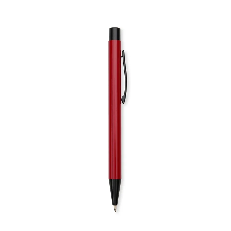 Caneta de metal personalizada na cor vermelho