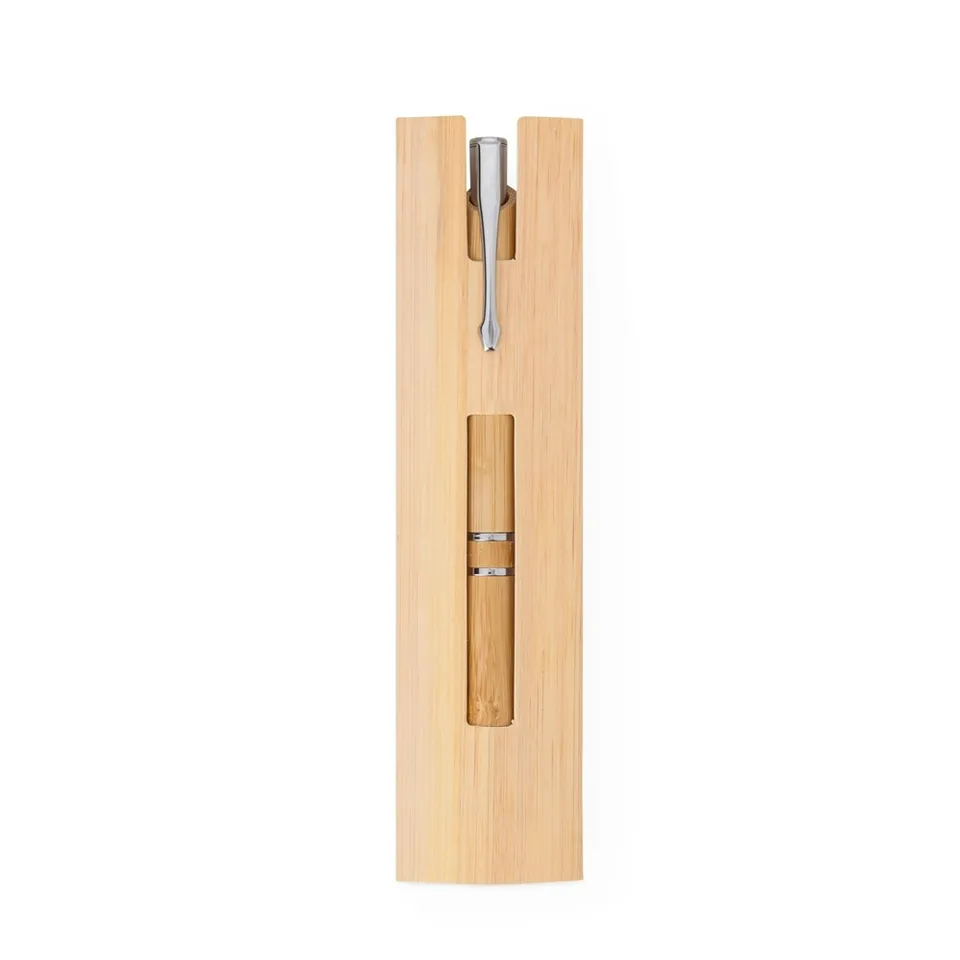 Caneta ecológica de bambu na cor bambu