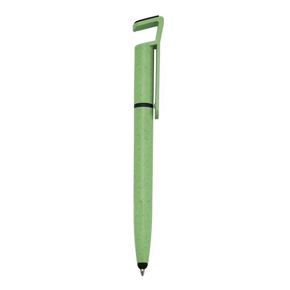 Caneta fibra de bambu na cor verde