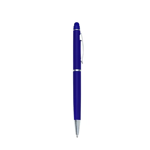 Caneta de metal touch personalizada giratória (cód. 18543)