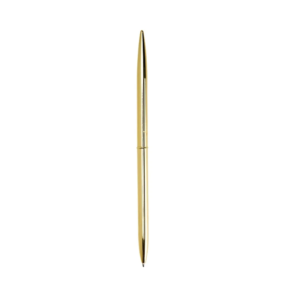 Caneta de metal personalizada giratória na cor dourado