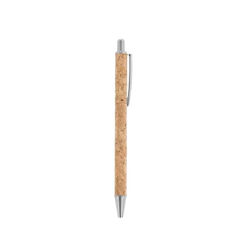Caneta metal e cortiça