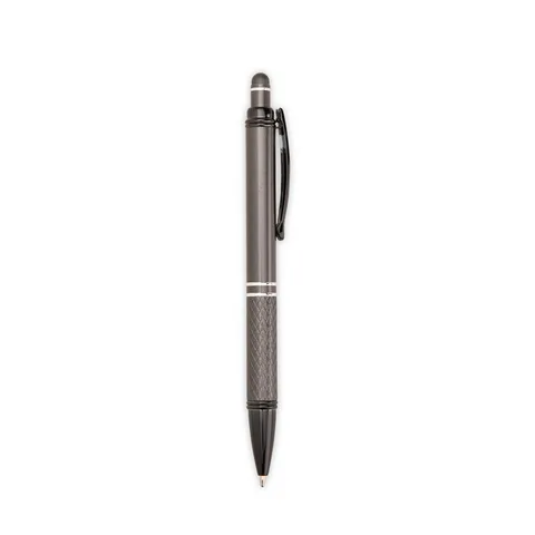 Caneta de metal touch personalizada texturizada (cód. 05019A)