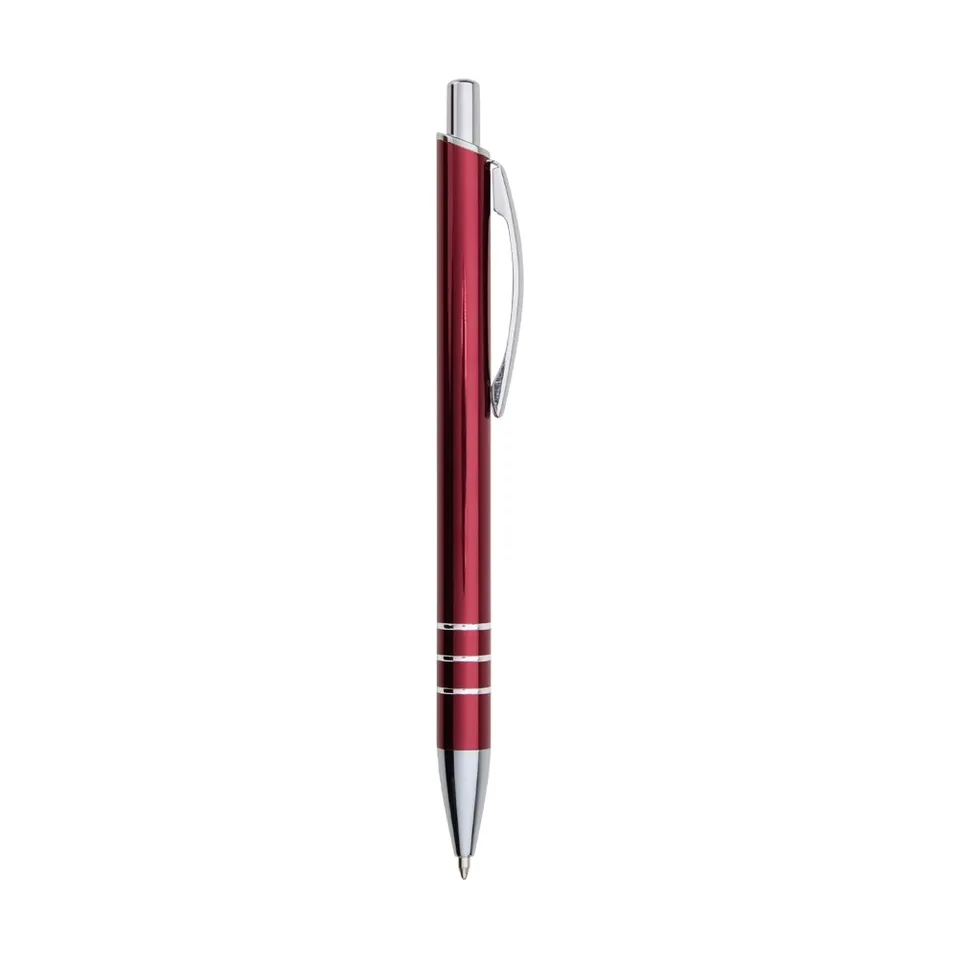 Caneta de metal personalizada na cor vermelho
