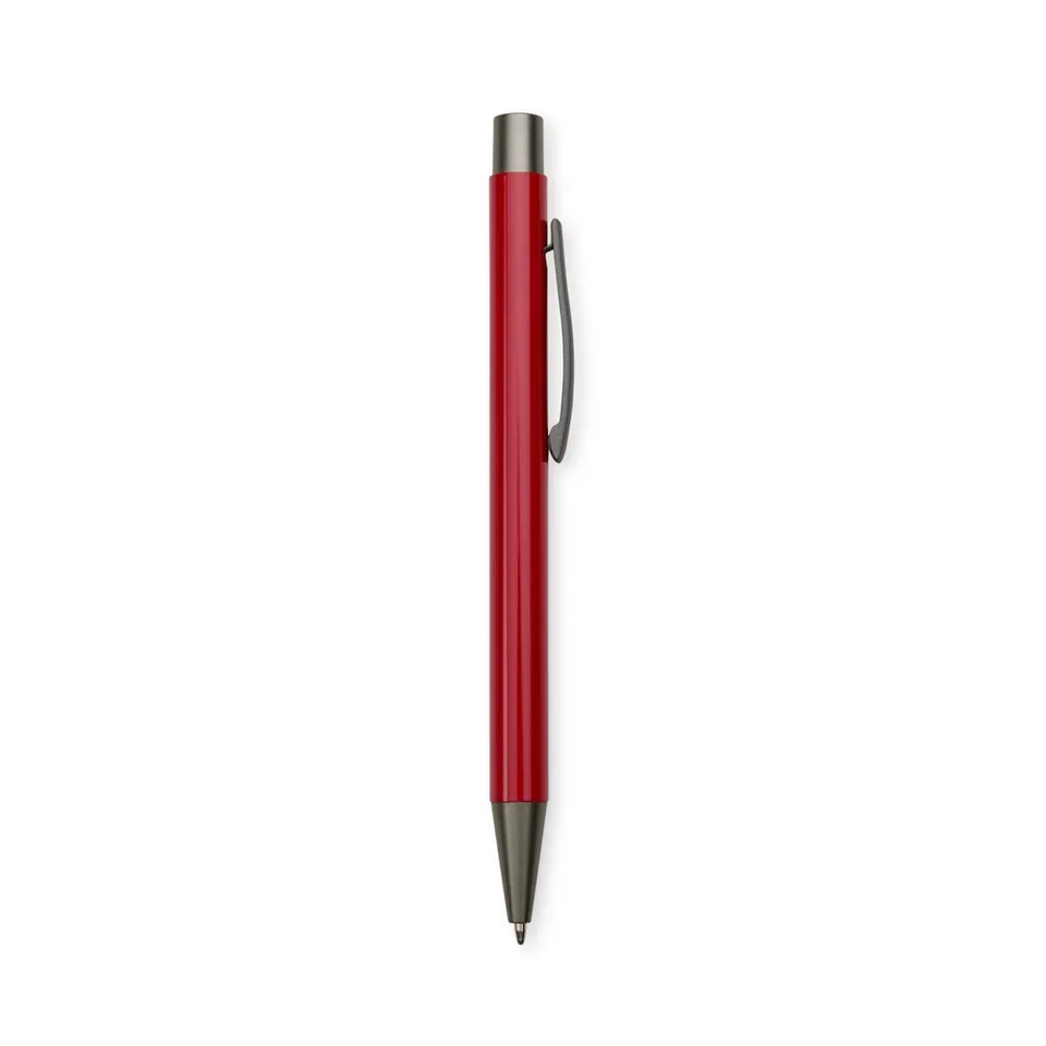 Caneta de metal personalizada na cor vermelho