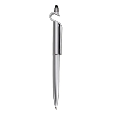 Caneta plástica touch personalizada giratória (cód. 13499B)