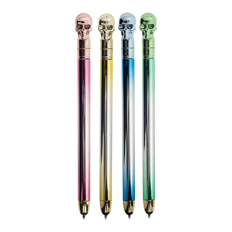 Caneta plástica personalizada giratória na cor colorido