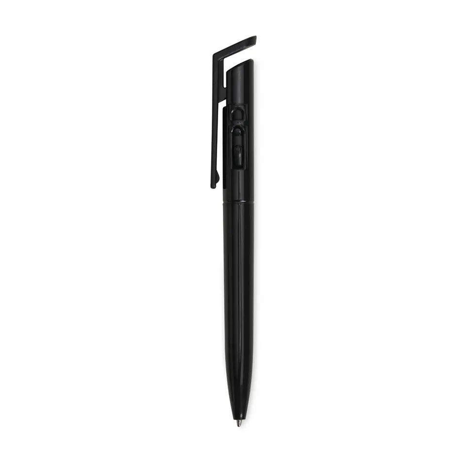 Caneta plástica personalizada na cor preto