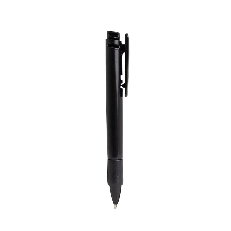 Caneta plástica personalizada na cor preto