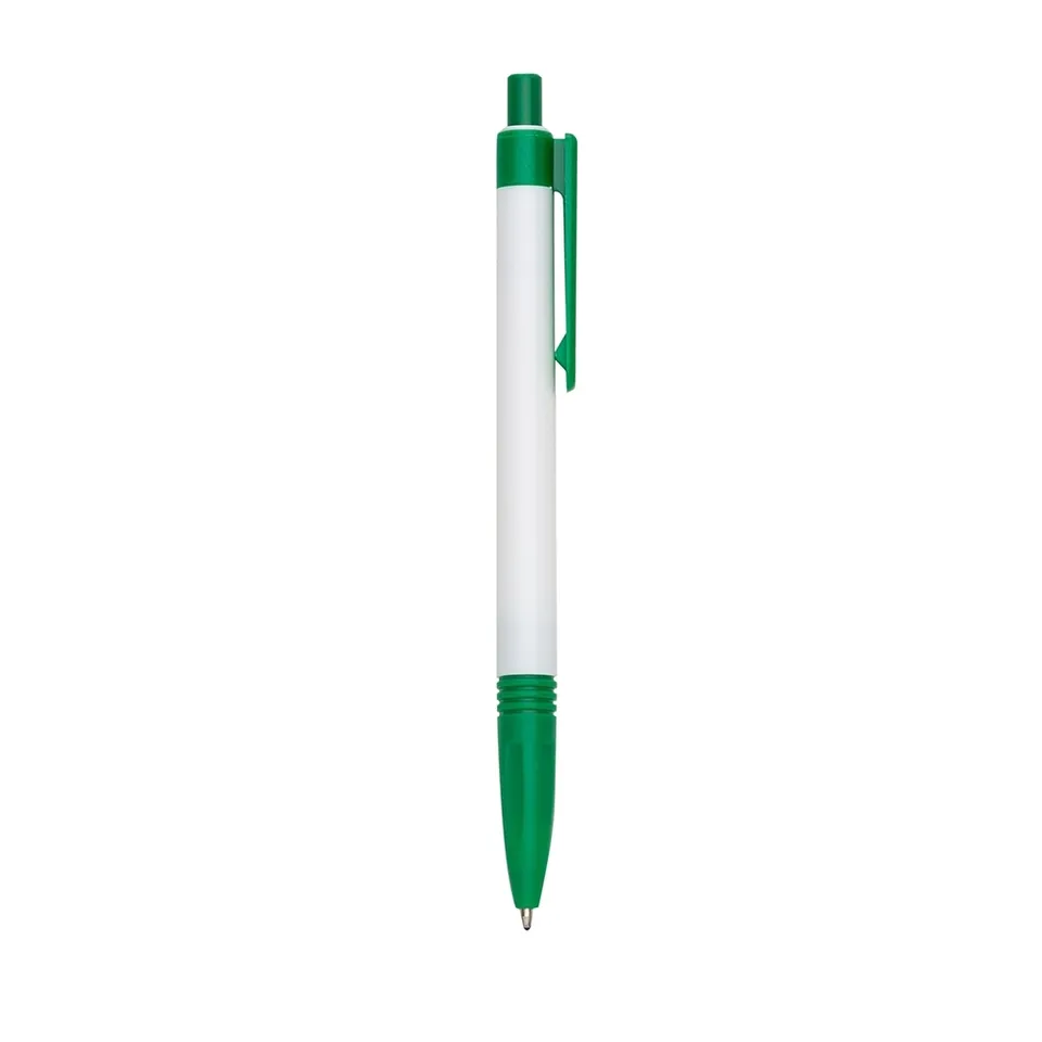 Caneta plástica personalizada na cor verde