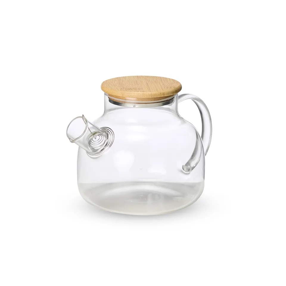 Chaleira vidro 1 litro na cor transparente