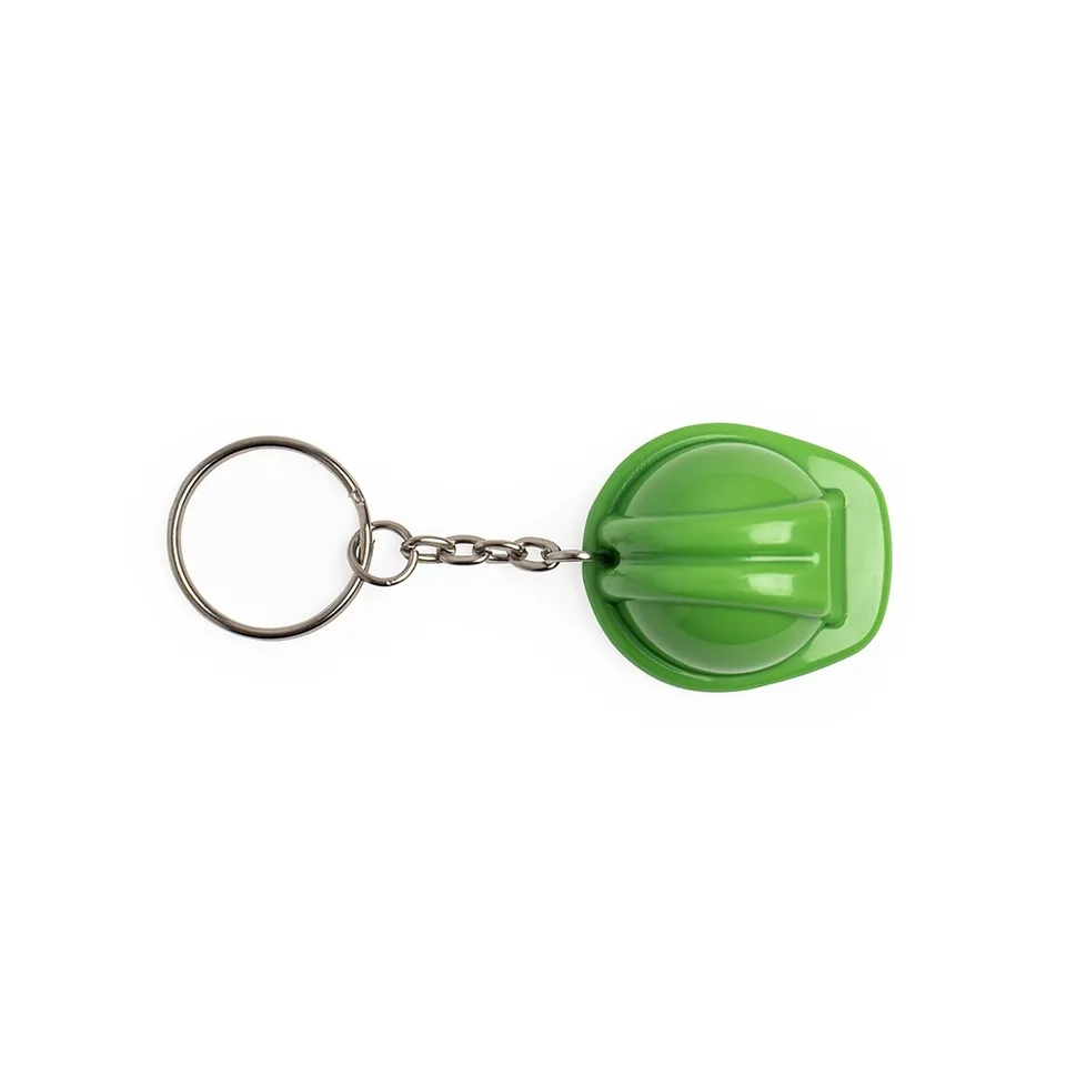 Chaveiro capacete EPI personalizado na cor verde