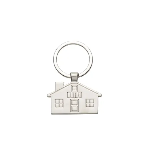 Chaveiro de metal personalizado formato de casa