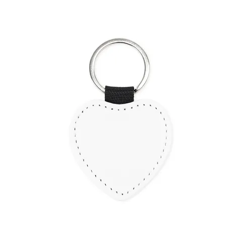 Chaveiro de poliéster personalizado formato de coração