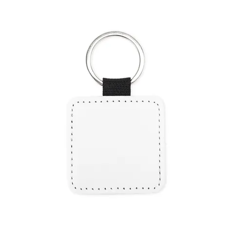 Chaveiro de poliéster personalizado quadrado