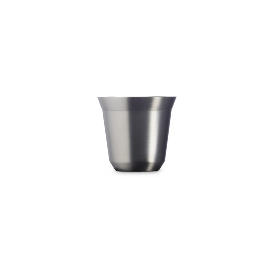 Copo de inox personalizado 100 ml na cor inox