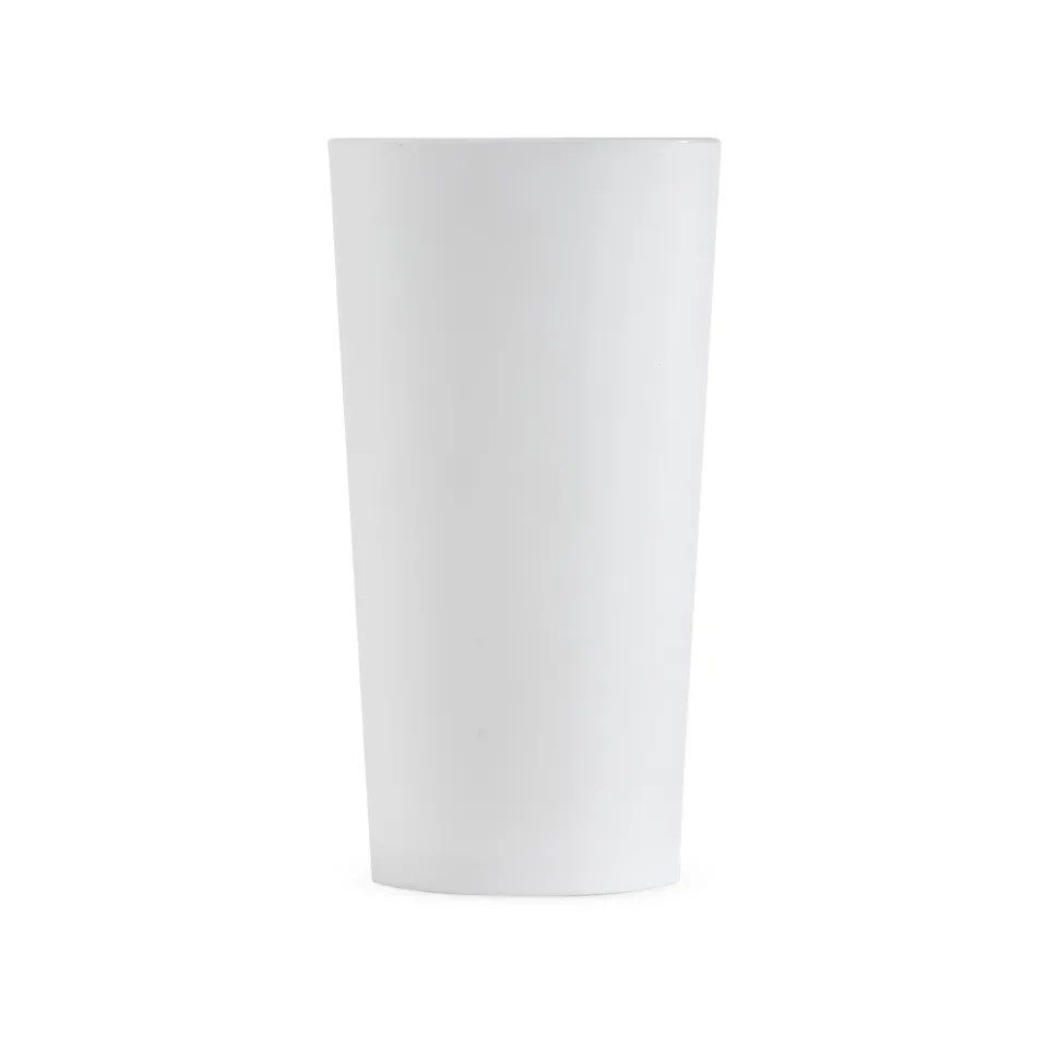 Copo plástico personalizado 420 ml fosco na cor branco