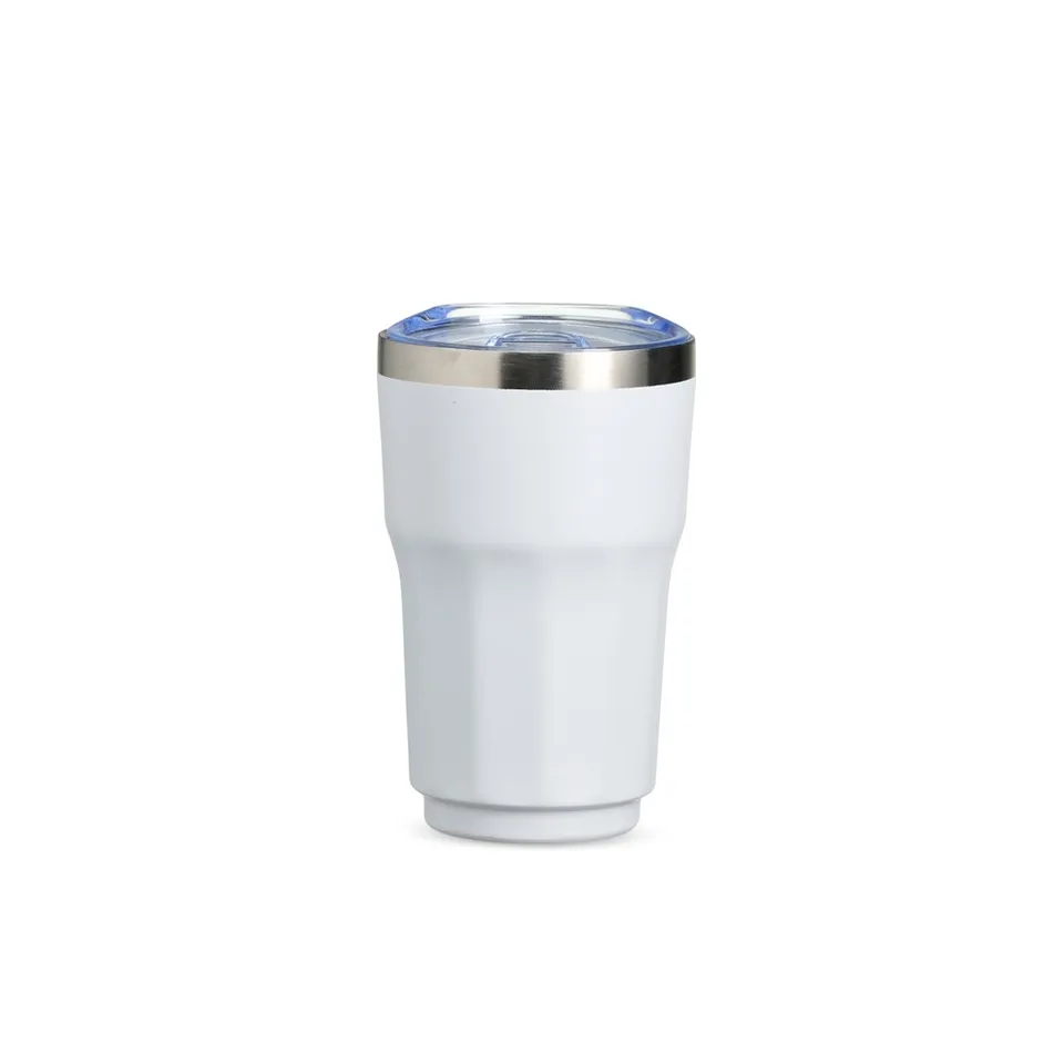 Copo térmico personalizado 300 ml com bico na cor branco