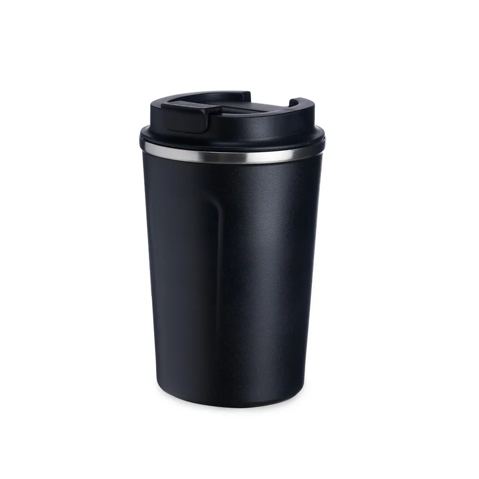 Copo térmico para café personalizado 350 ml na cor preto
