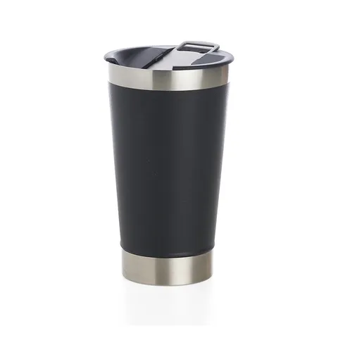 Copo térmico liso com abridor personalizado 500 ml